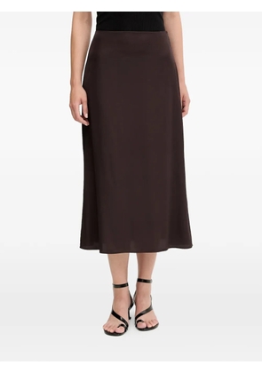 Marc O'Polo A-line zip midi skirt - Brown