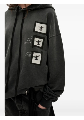 Ann Demeulemeester Anne Marie printed hoodie - Black