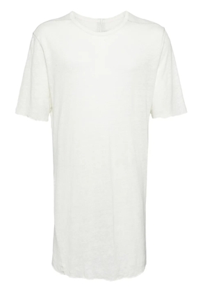 Isaac Sellam Experience zip-detailing linen T-shirt - Neutrals