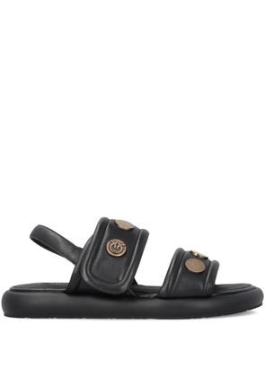 PINKO studded leather sandals - Black