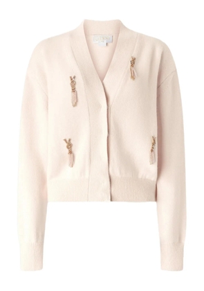 Genny tassel-embellished cardigan - Pink