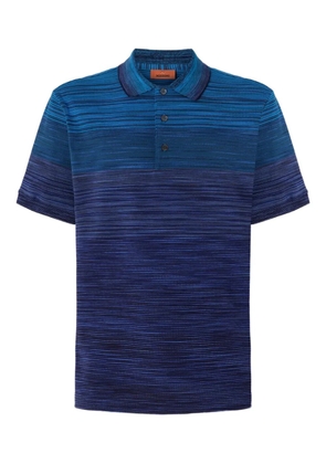 Missoni ombre striped polo shirt - Blue