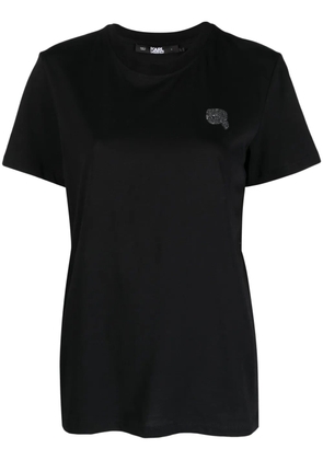 Karl Lagerfeld Ikon 2.0 organic-cotton T-shirt - Black