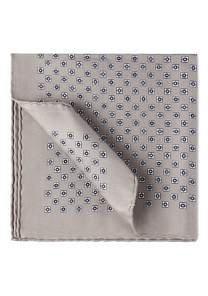 Brunello Cucinelli patterned pocket square - Brown