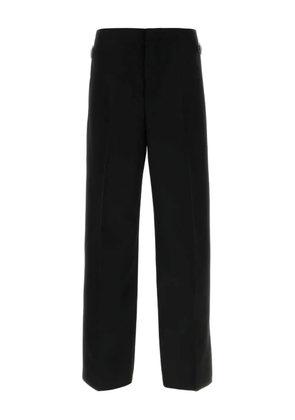 Alexander McQueen buckle-detail wool trousers - Black