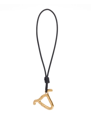 Jil Sander Zodiac charm leather necklace - Gold