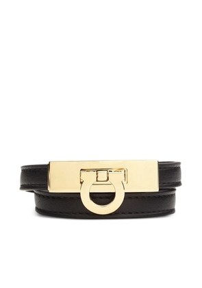 Ferragamo Gancini double twist bracelet - Black