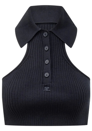 Courrèges Scuba cropped top - Blue