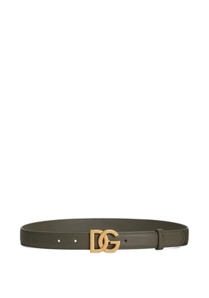 Dolce & Gabbana logo-buckle belt - Green