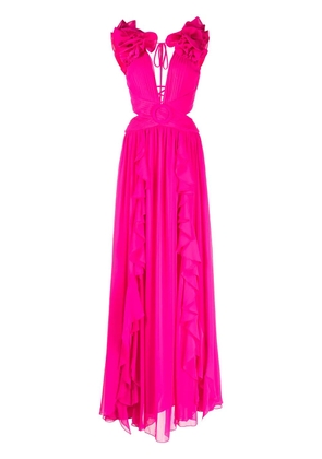 PatBO ruffled detail maxi dress - Pink