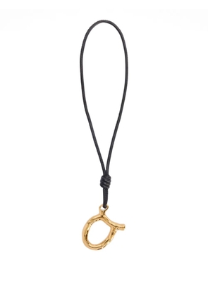 Jil Sander Zodiac charm leather necklace - Gold