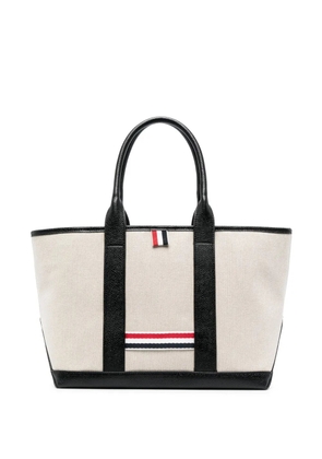Thom Browne RWB-stripe tote bag - Neutrals
