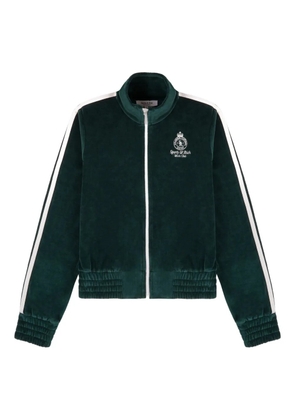 Sporty & Rich zip-up striped sweater - Green