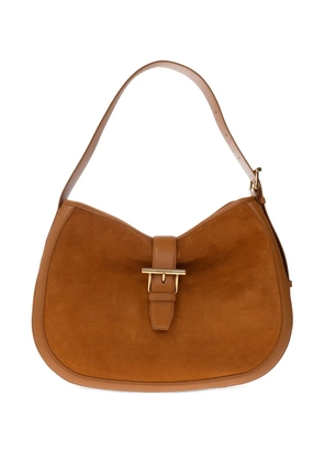 Alexander McQueen T-Bar suede shoulder bag - Brown