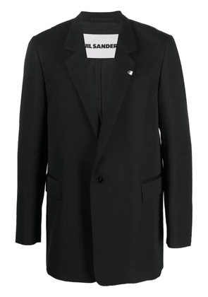 Jil Sander single-breasted wool blazer - Black