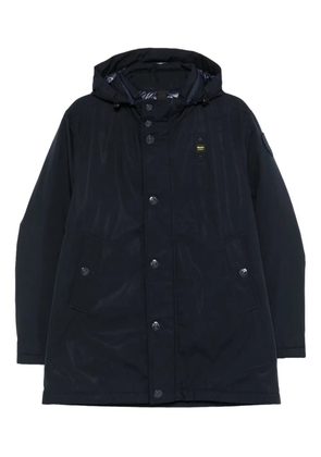 Blauer hooded button-fastening jacket - Blue