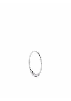 Maria Black 14kt white gold Nancy 10 single hoop - Silver