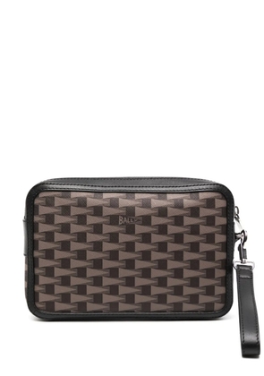 Bally patterned clutch bag - Brown