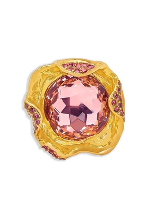 Oscar de la Renta Crystal Nest ring - Gold