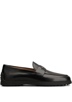 Tod's leather penny loafers - Black