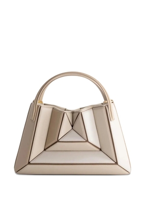 Mlouye Sera Mia geometric tote bag - Neutrals