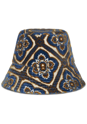 ETRO patterned-jacquard terry-cloth bucket hat - Blue