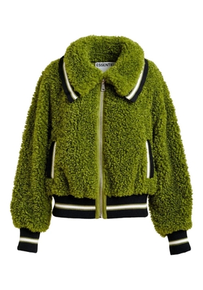 Essentiel Antwerp striped-details bomber jacket - Green