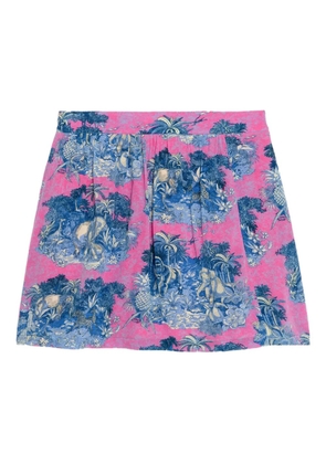 Zadig&Voltaire graphic-print midi skirt - Pink