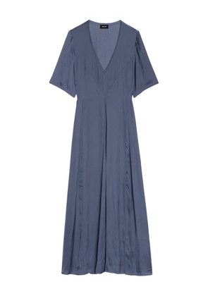 Zadig&Voltaire Rodalan V-neck midi dress - Blue