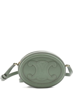 Celine Pre-Owned Triomphe Oval Leather Mini crossbody bag - Green