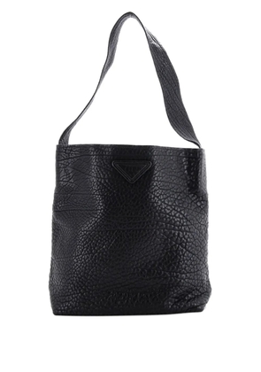Prada Pre-Owned Triangle Calfskin shoulder bag - Black