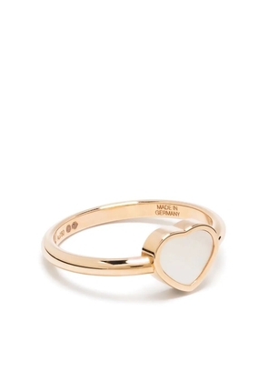Chopard 18kt rose gold My Happy Heart mother-of-pearl ring - Pink