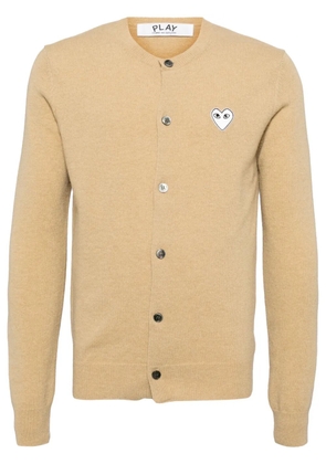 Comme Des Garçons Play wool cardigan - Neutrals