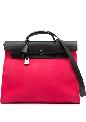 Hermès Pre-Owned 2017 Toile Herbag Zip 39 satchel - Pink