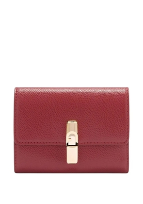Furla small Iride grained logo wallet - Red