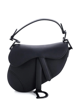 Christian Dior Pre-Owned Ultra Matte Saddle Handbag Leather Mini shoulder bag - Black
