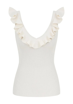 ZIMMERMANN Awaken ribbed top - White