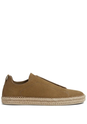 Zegna Triple Stitch suede espadrilles - Neutrals
