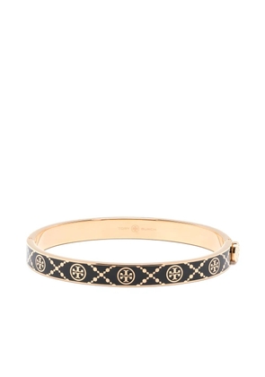 Tory Burch Miller enamelled-logo hinge bracelet - Gold