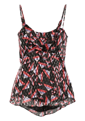 ISABEL MARANT Kalisia geometric-print tank top - Black