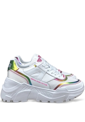 Versace Jeans Couture holographic-detail sneakers - White
