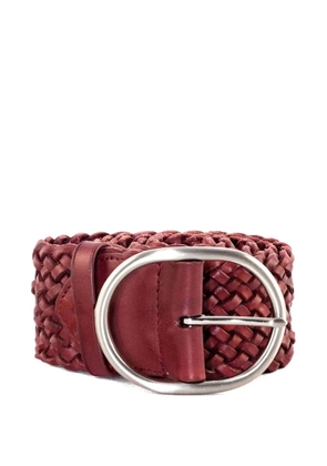 DRAGON DIFFUSION braided leather belt - Red