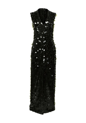 Prabal Gurung Ava sequin V-neck gown - Green