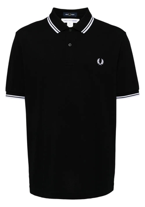 Comme Des Garçons Shirt embroidered logo polo shirt - Black