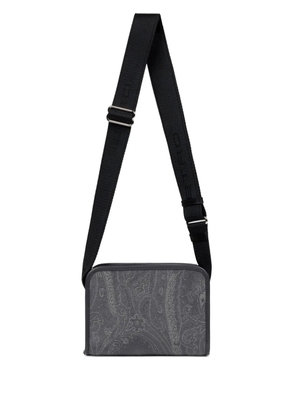 ETRO paisley-pattern messenger bag - Grey