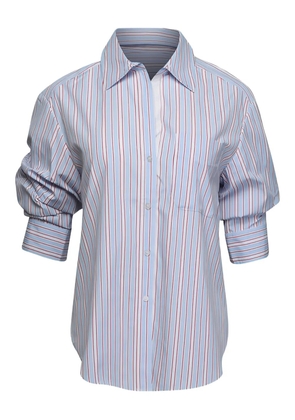 Brochu Walker Pia striped sleeve blouse - Blue