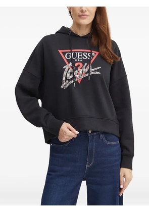GUESS USA graphic-print hoodie - Black