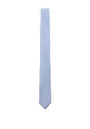 TOM FORD ribbed silk tie - Blue