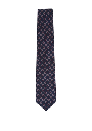 Paolo Albizzati geometric-pattern tie - Blue