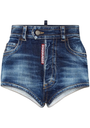 DSQUARED2 washed denim shorts - Blue
